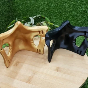 Higgs Mask (Death Stranding), 3D printed – gold and black edition – view 2