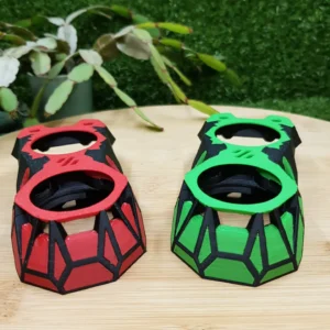 Voron Knomi V1 Stealthburner faceplate, 3D printed in ABS with 168 filament changes – view 4