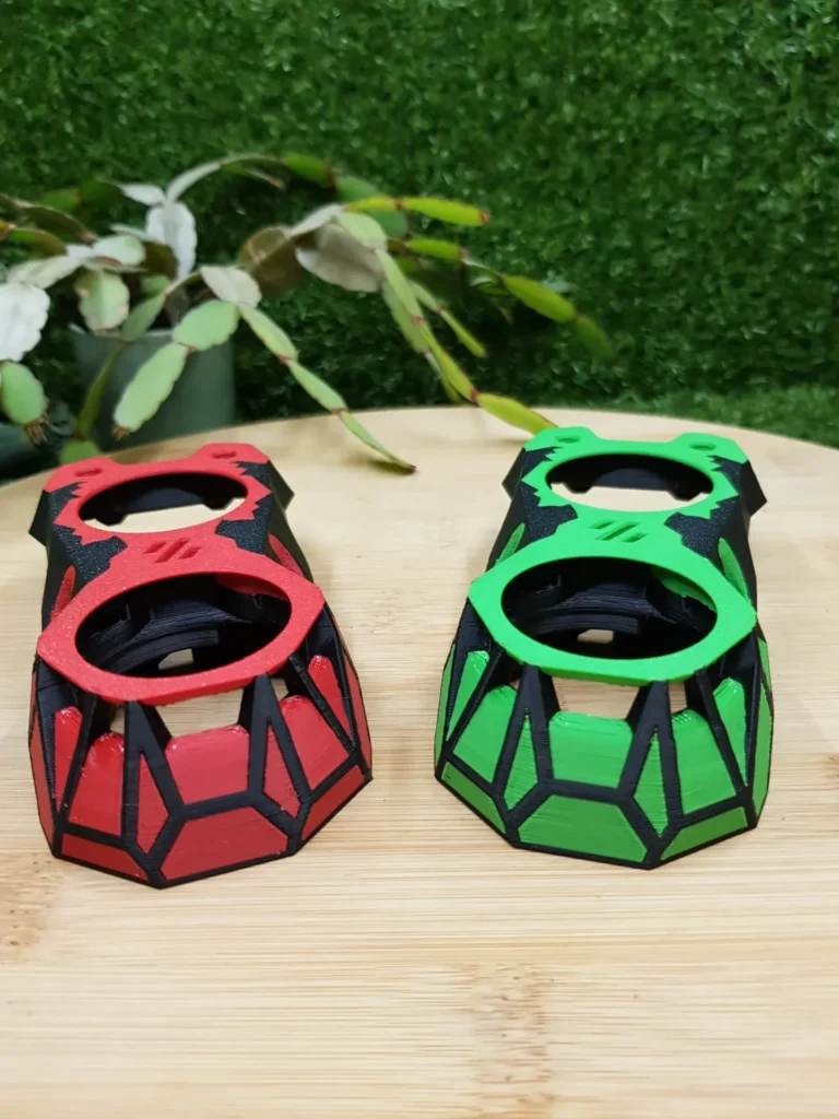 Voron Knomi V1 Stealthburner faceplate, 3D printed in ABS with 168 filament changes – view 4