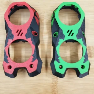 Voron Knomi V1 Stealthburner faceplate, 3D printed in ABS with 168 filament changes – view 5