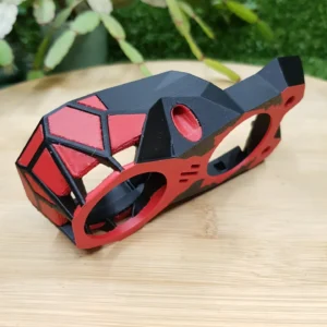 Voron Knomi V1 Stealthburner faceplate, 3D printed in ABS with 168 filament changes – view 6