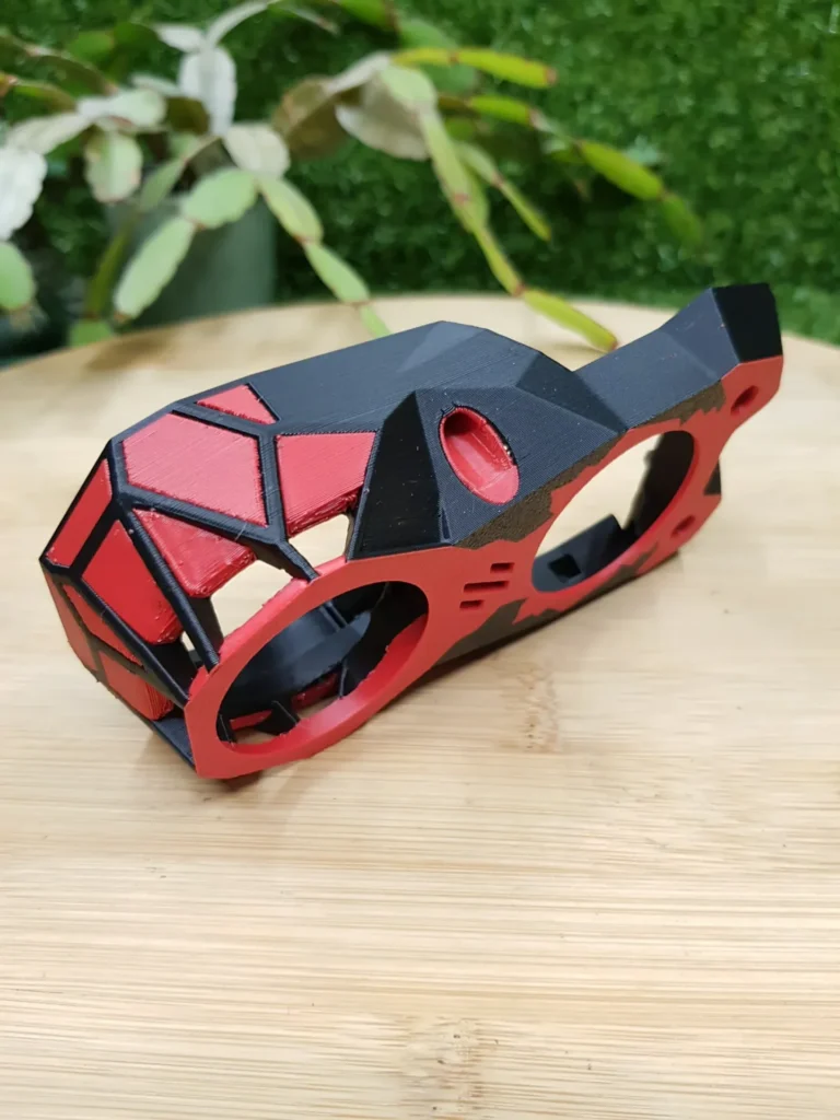 Voron Knomi V1 Stealthburner faceplate, 3D printed in ABS with 168 filament changes – view 6