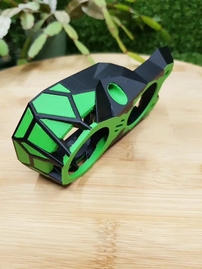 Voron Knomi V1 Stealthburner faceplate, 3D printed in ABS with 168 filament changes – view 7