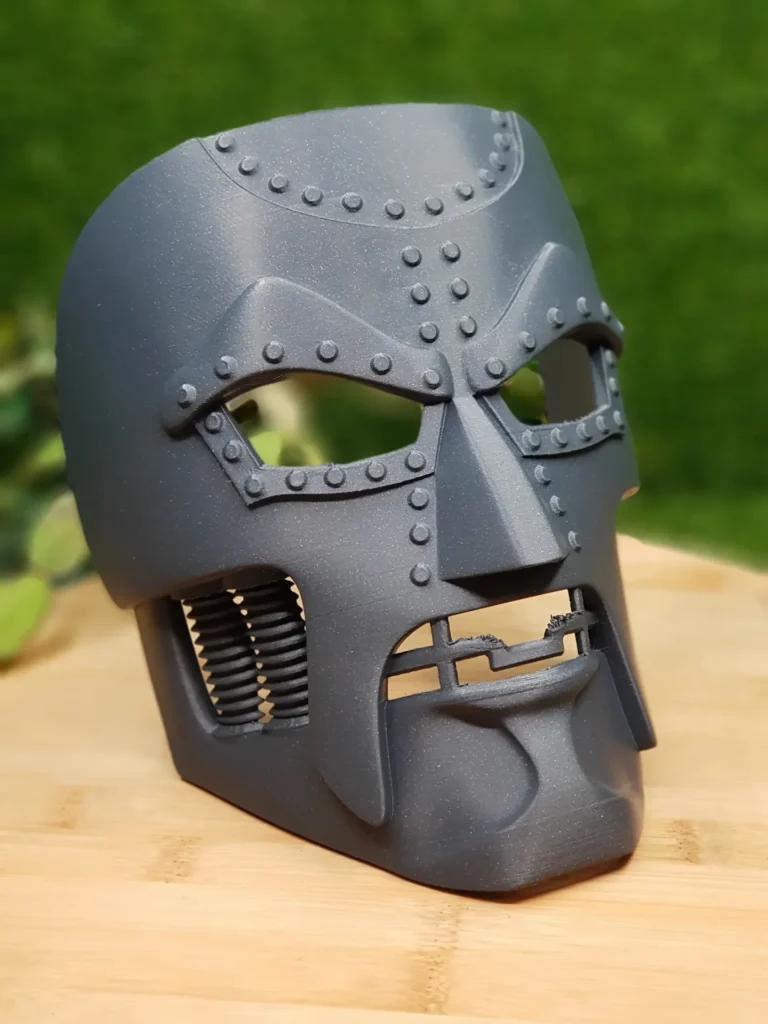 Dr. Doom Mask Vertigo Edition, 3D printed in grey ASA – view 1