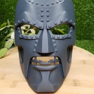 Dr. Doom Mask Vertigo Edition, 3D printed in grey ASA – view 4