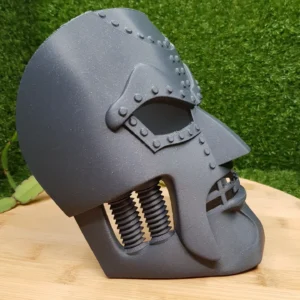 Dr. Doom Mask Vertigo Edition, 3D printed in grey ASA – view 5
