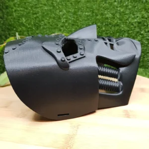 Dr. Doom Mask, 3D printed in PLA – view 6