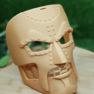 Dr. Doom Mask, 3D printed in PLA – view 9