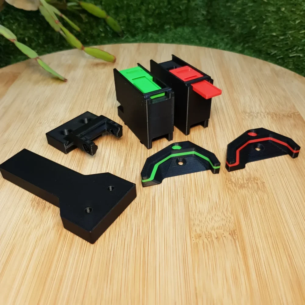 Blobifier 3D printed parts kit fully customizable multicolor with threaded inserts.
