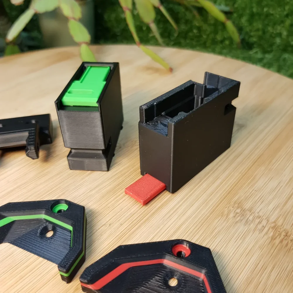Blobifier 3D printed parts kit fully customizable multicolor with threaded inserts.