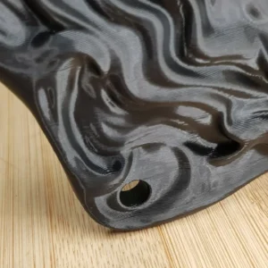 Japanese Oni Mask Gold & Black Edition, 3D printed in ABS – view 12