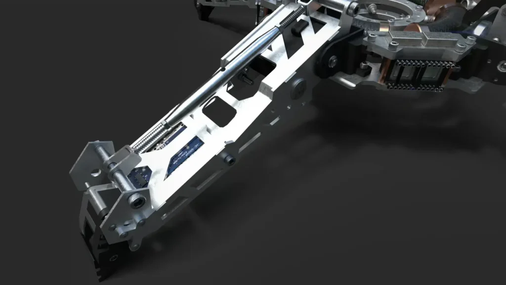 The Flash Tachyon Enhancer Prototype 3D model – detail of the folding legs