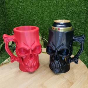 3D Printed Skull Can Holder Beer Mug 2