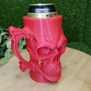 3D Printed Skull Can Holder Beer Mug 6