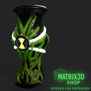 Ben 10 Omnitrix Vase in green – colour example 1