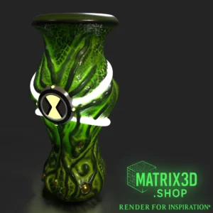 Ben 10 Omnitrix Vase in green – colour example 2