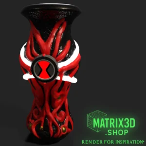 Ben 10 Omnitrix Vase in red – colour example 1