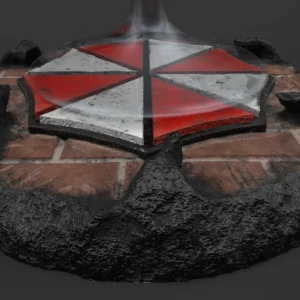 Resident Evil Umbrella Corp Coaster – 3D render – view 6