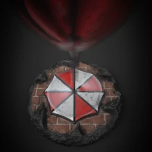 Resident Evil Umbrella Corp Coaster – 3D render – view 8