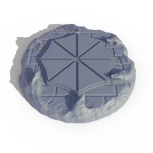 Resident Evil Umbrella Corp Coaster – render with a resin-style finish
