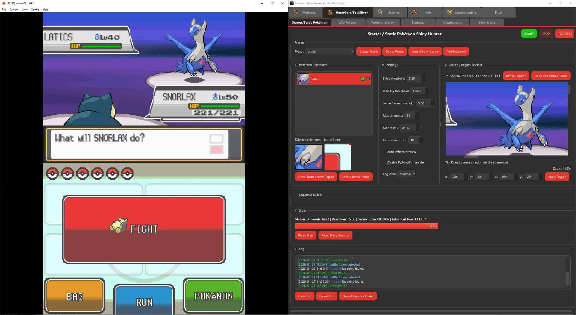 Sit back, relax, and watch your shiny hunt unfold. Pokémon Shiny Hunter removes the repetitive grind from shiny hunting by…