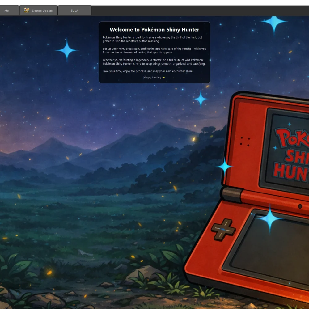 Sit back, relax, and watch your shiny hunt unfold. Pokémon Shiny Hunter removes the repetitive grind from shiny hunting by…