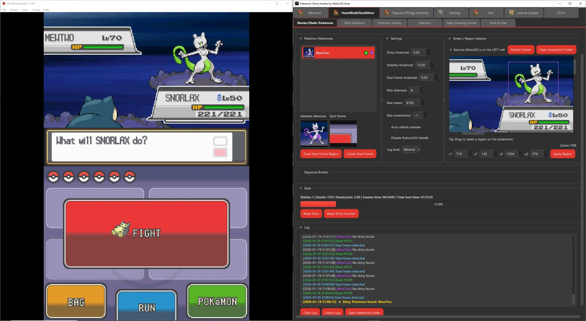 Sit back, relax, and watch your shiny hunt unfold. Pokémon Shiny Hunter removes the repetitive grind from shiny hunting by…