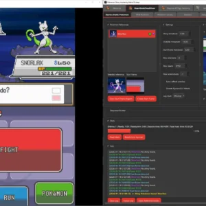 Pokémon Shiny Hunter – shiny Mewtwo detected on the emulator screen