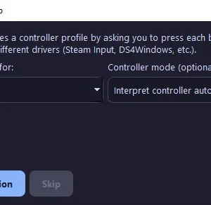 Custom Macro Binder screenshot – controller setup