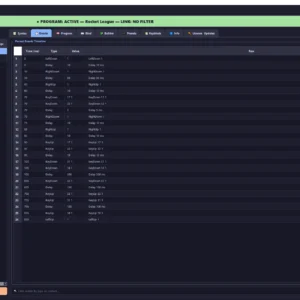 Custom Macro Binder screenshot – events