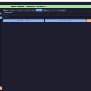 Custom Macro Binder screenshot – presets