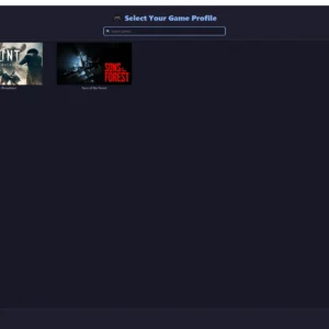 Custom Macro Binder screenshot – select game